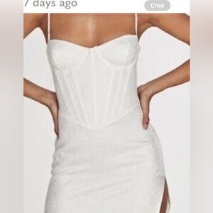 Meshki Strapless White Dress